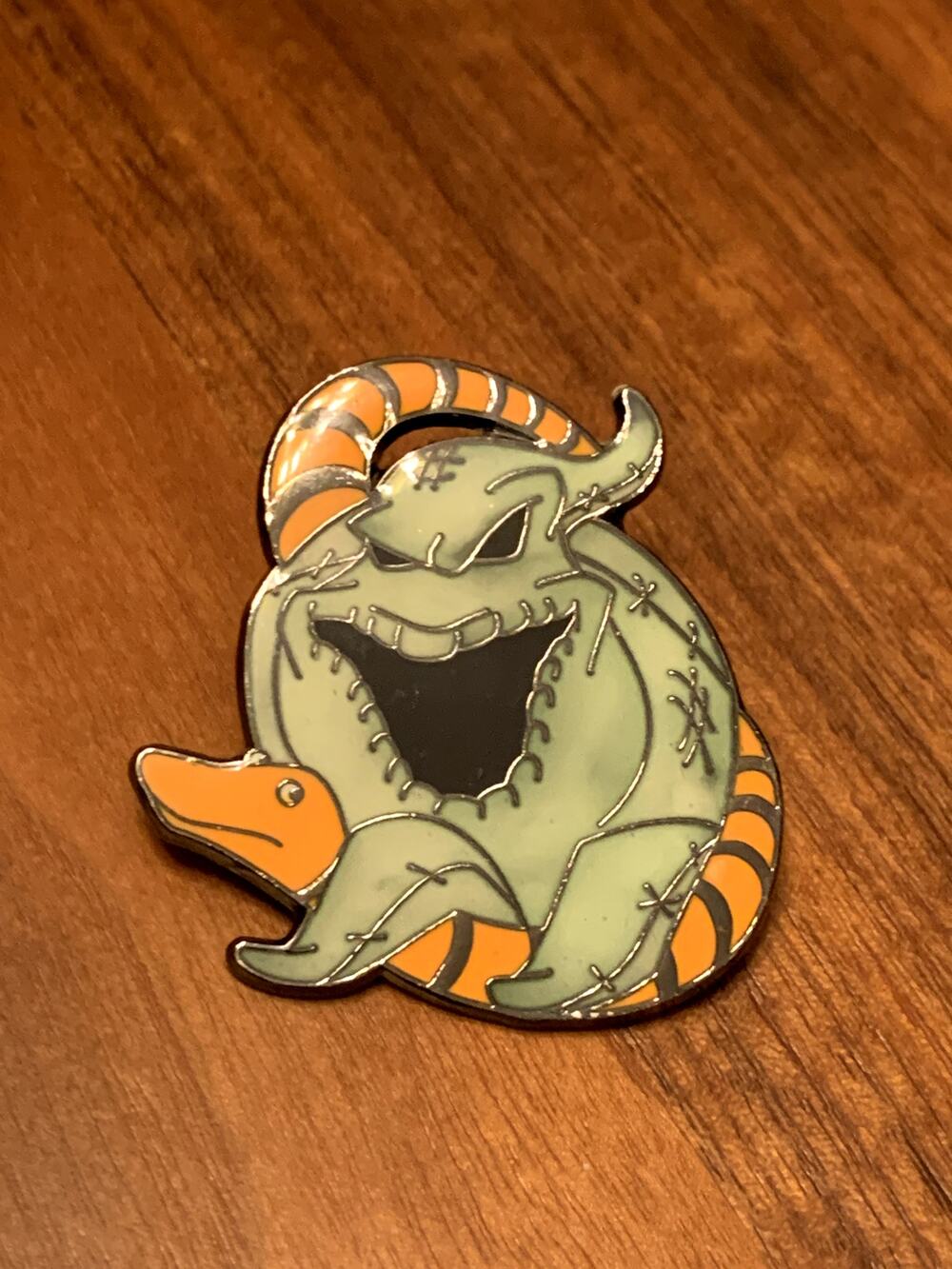 Oogie Boogie Snake Disneyland NBC Nightmare Before Christmas Pin